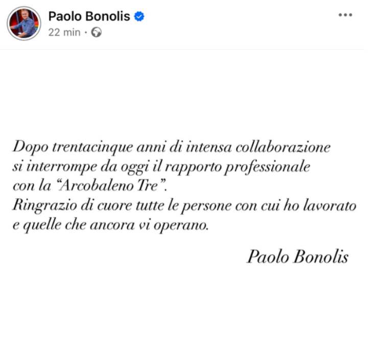 paolo bonolis annuncio